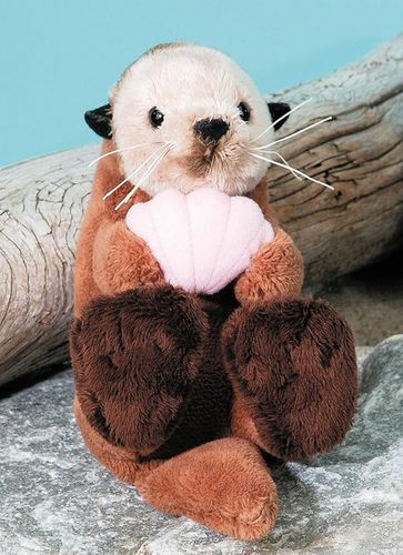 5.5"" Baby Bean Bag Sea Otter W/Shell Case Pack 48