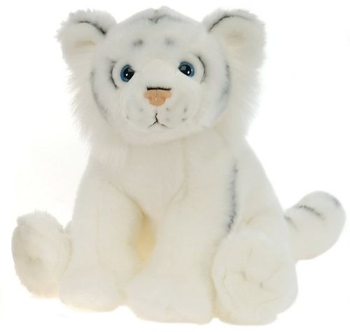 Lazybeans - 12"" Sitting White Tiger Case Pack 12