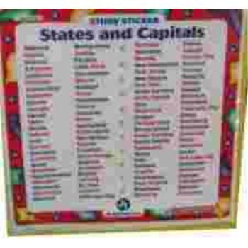 Learn Your State And Capital Stickers Case Pack 2