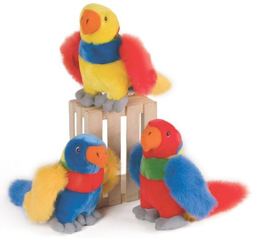 9"" 3 Assorted Plush Lorikeets Case Pack 24