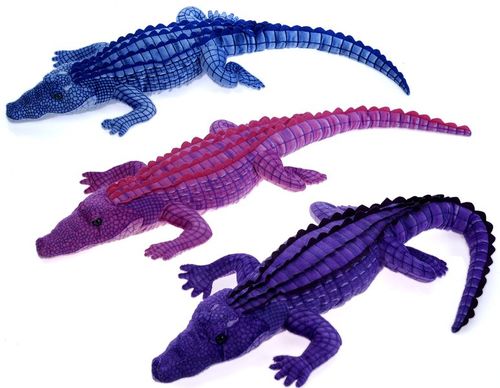 41"" Assorted Color Plush Alligators Case Pack 12