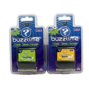 Buzztime Home Trivia System Assorted Game Cartridg Case Pack 8