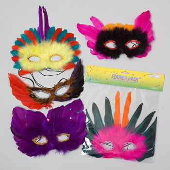 Deluxe Feather Mask Case Pack 96