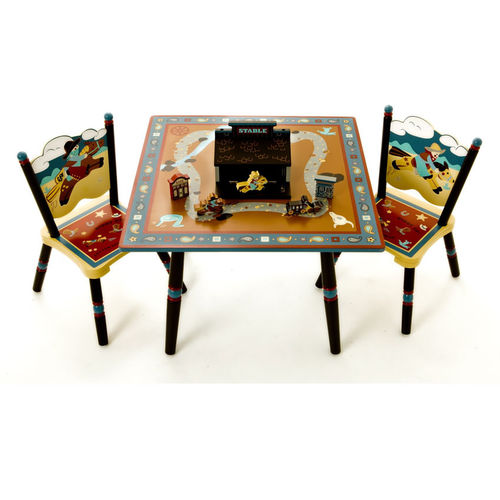 Wild West Table & 2 Chair Set