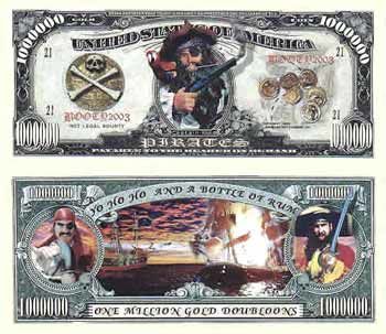 Pirate Pirates - Million Gold Doubloons Case Pack 100