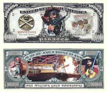 Pirate Pirates - Million Gold Doubloons Case Pack 100