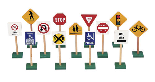 7"" TRAFFIC SIGNS (13/SET) Case Pack 20
