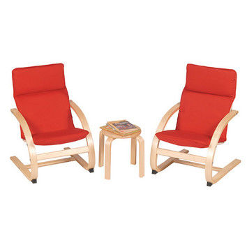 Kiddie Rocker Chair Set Red