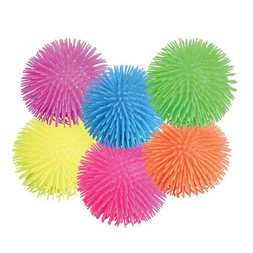 5"" Light Up Puffer Ball Assorted Colors In Display Case Pack 48