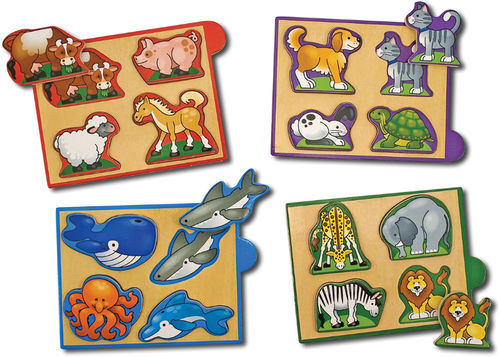 Animals Mini-Puzzle Pack Case Pack 2