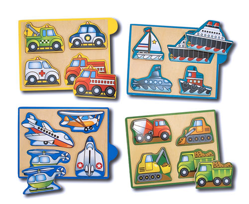 Vehicles Mini-Puzzle Pack Case Pack 2