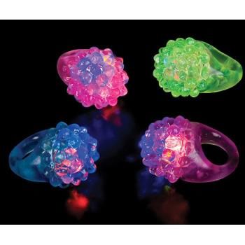 Flashing Led Bumpy Ring Case Pack 12