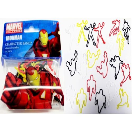 Character Bands Iron Man Silicone Kids Bracelet Case Pack 24