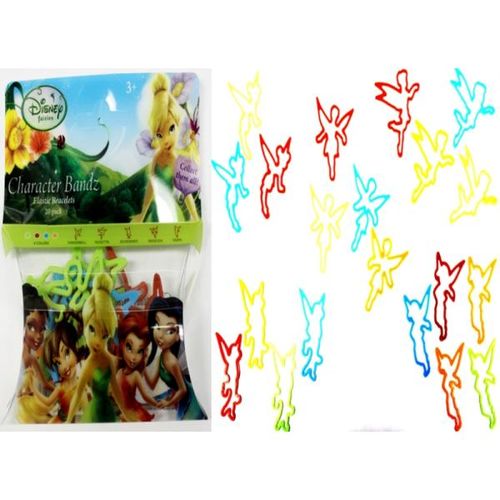 Character Bands Disney Fairies Silicone Bracelet Case Pack 24