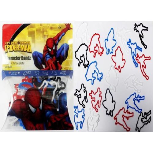 Character Bands Spiderman Silicone Kids Bracelet Case Pack 24