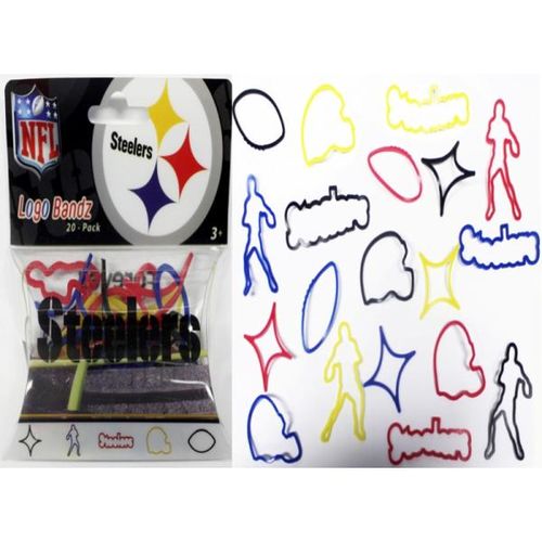 Logo Bands Steelers Sports Team Silicone Bracelet Case Pack 24