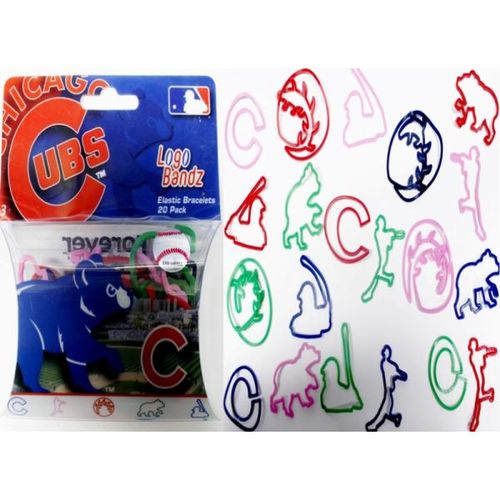 Logo Bands Cubs Sports Team Silicone Bracelet Case Pack 24