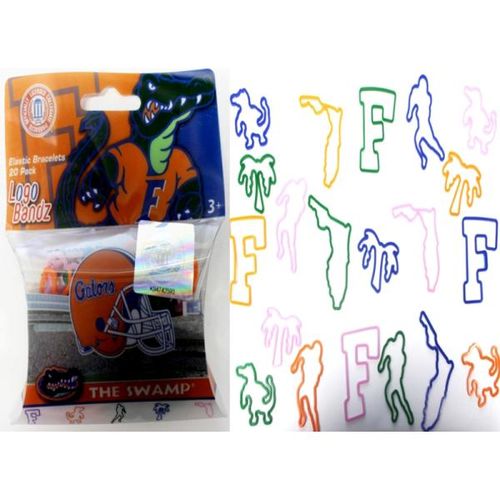 Logo Bands Gators Sports Team Silicone Bracelet Case Pack 24