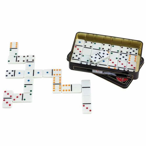 Maxam&trade; 28pc Double 6 Color Dot Domino Set