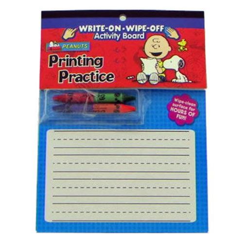 Peanuts Printing Practice Activity Board Case Pack 48