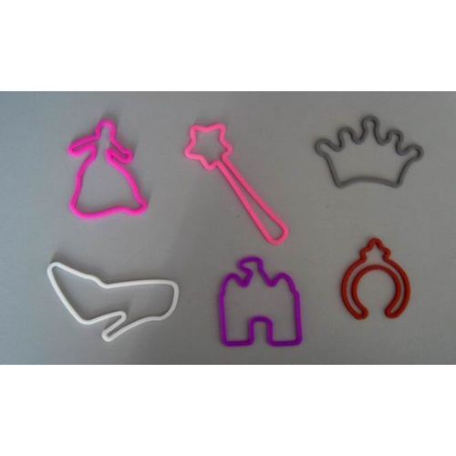 Shaped Silicone Bracelets - Princess Case Pack 144