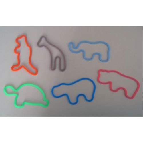 Shaped Silicone Bracelets - Zoo Case Pack 144