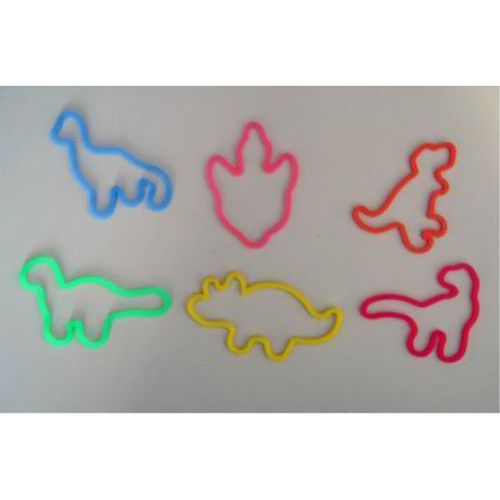 Shaped Silicone Bracelets - Dinosaurs Case Pack 144