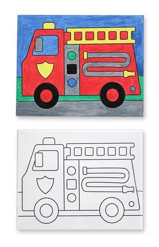 Canvas Creations - Fire Truck