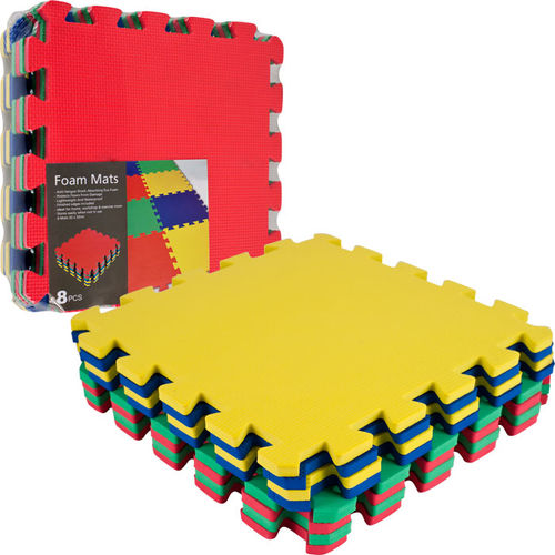 TG&#8482; Multi-Color EVA Foam Exercise Mat - 8 pc