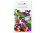 Foil confetti in squares, mixed colors