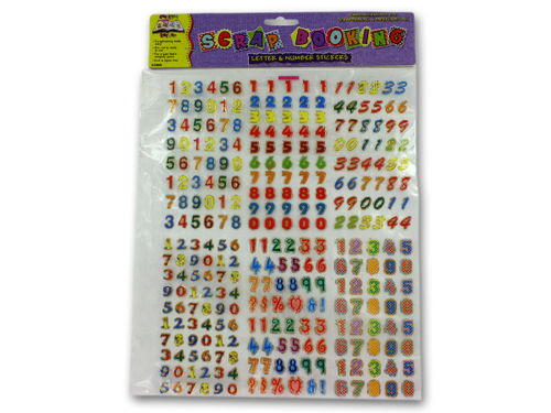 Metallic design letters and numbers