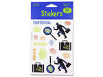 glow in the dark stickers, 4 sheets