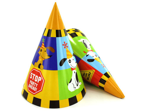 Rescue Pals party hats, pack of 8