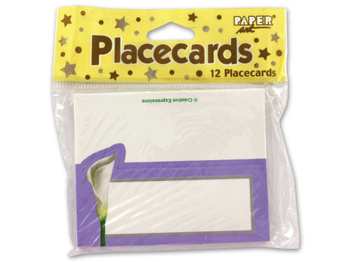 Lily placecards, pack of 12