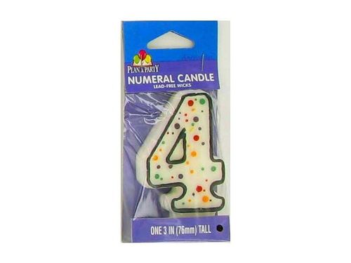 Numeric candle, #4