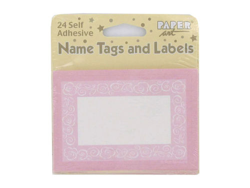 Self-adhesive tags and labels, pack of 24