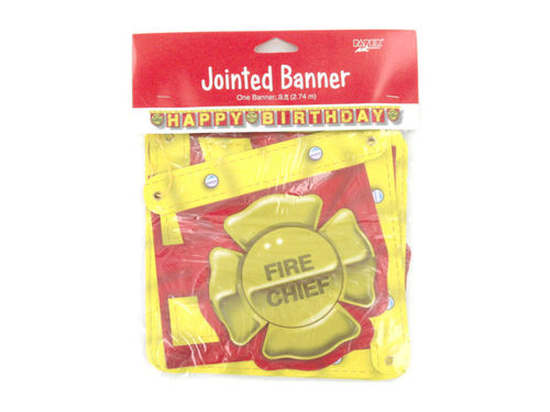 Fire-theme jointed birthday banner