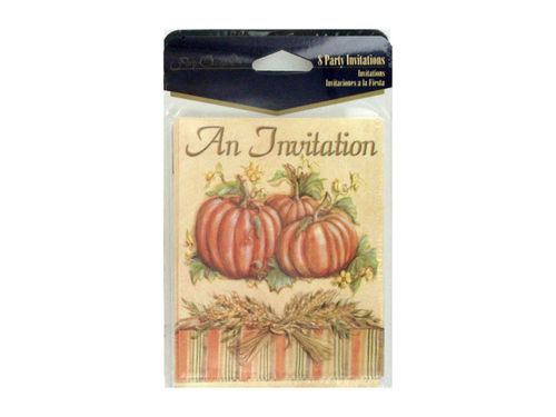 Autumn pumpkin invitations