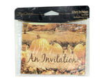 Autumn landscape invitations