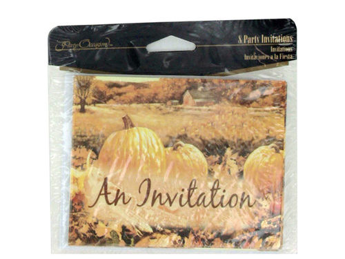 Autumn landscape invitations