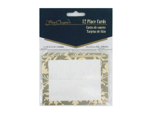 Tapestry Champagne place cards, pack of 12