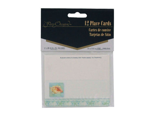 Tranquil Seas place cards, pack of 12