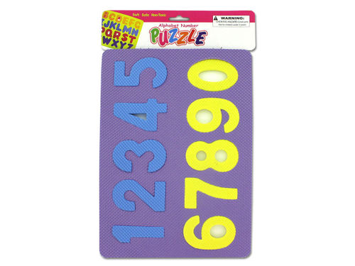 Number and alphabet foam puzzles