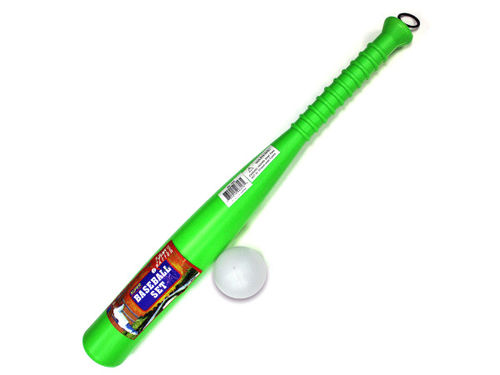 Plastic baseball bat and ball