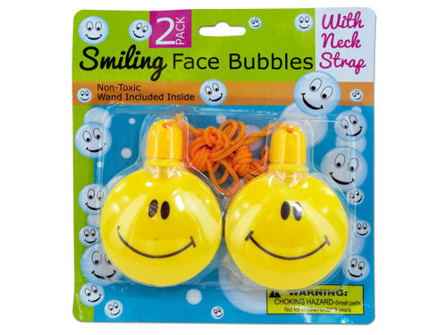 Smiling face bubble necklaces