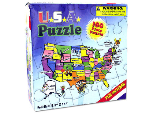 100-piece USA puzzle