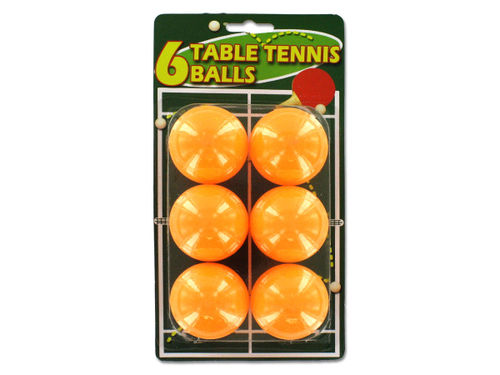 Orange table tennis balls