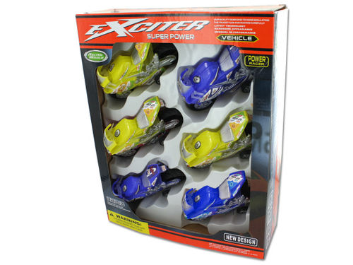 Super power motorcycle racers play set