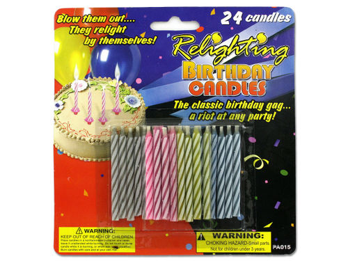 Relighting birthday candles