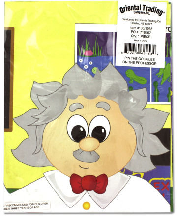 22"" Pin The Goggles On The Professor Game Case Pack 24